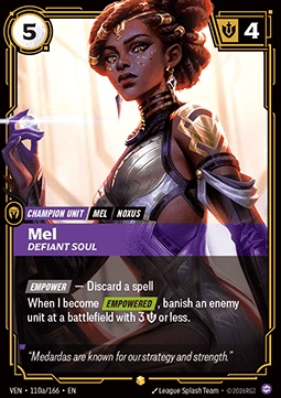 Mel, Defiant Soul