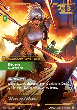Riven, Shattered