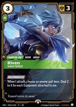 Riven, Shattered