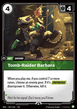Tomb-Raider Barbara 카드 이미지