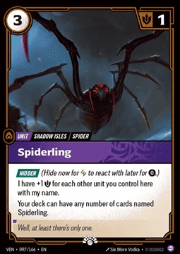 Spiderling 카드 이미지