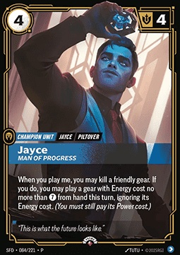 Jayce, Man of Progress 카드 이미지