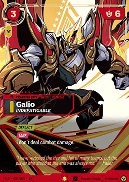 Galio, Indefatigable