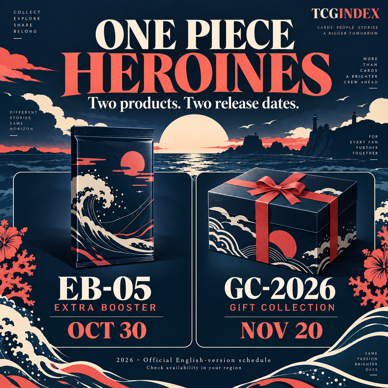 Actual card comparison: Heroines EB-05 or GC-2026? Two product codes, two release dates