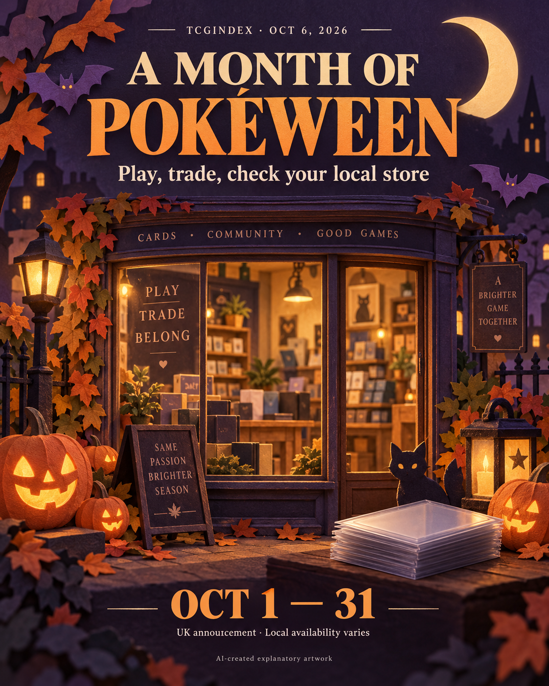 Actual card comparison: A month of Pokéween: check the store, then check the promo