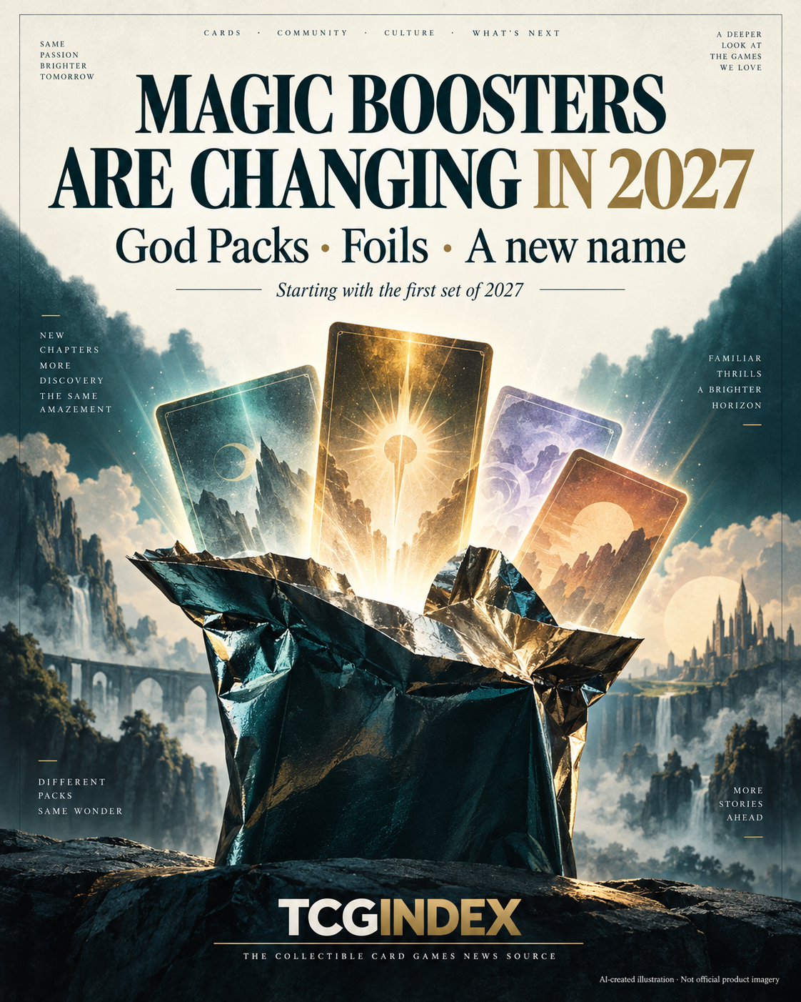 Actual card comparison: Magic’s 2027 booster changes: keep the announcement with the right set