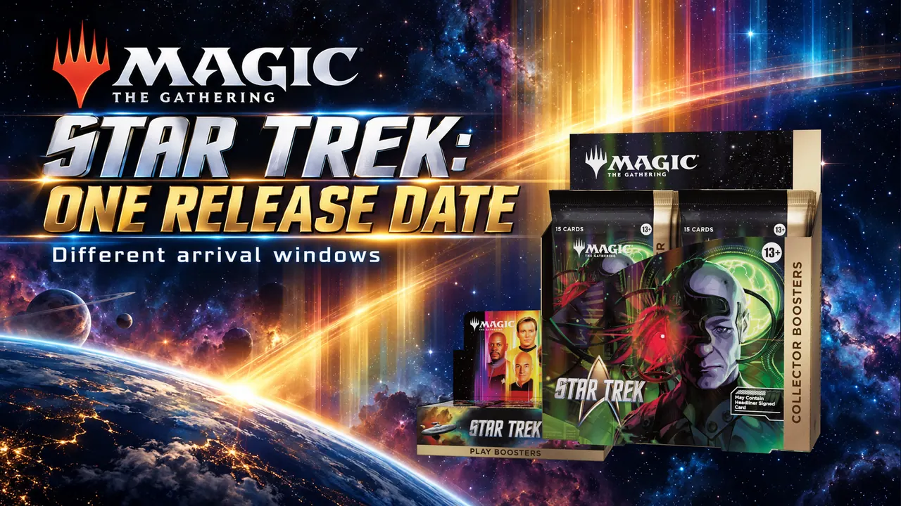 Official product pixels: Wizards of the Coast / Star Trek. ImageGen backdrop and typography, independently edited by TCGIndex.