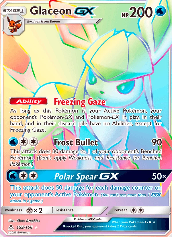 English Glaceon-GX 159/156 · Ultra Prism