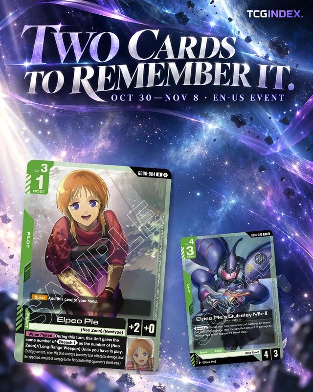 Two cards to remember it.