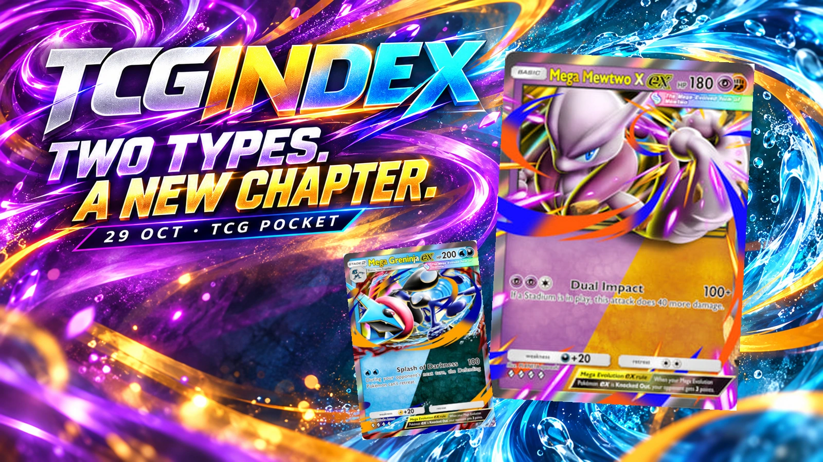 Original English press-card pixels in an ImageGen editorial composition. These are Pokémon TCG Pocket digital cards, not physical products.