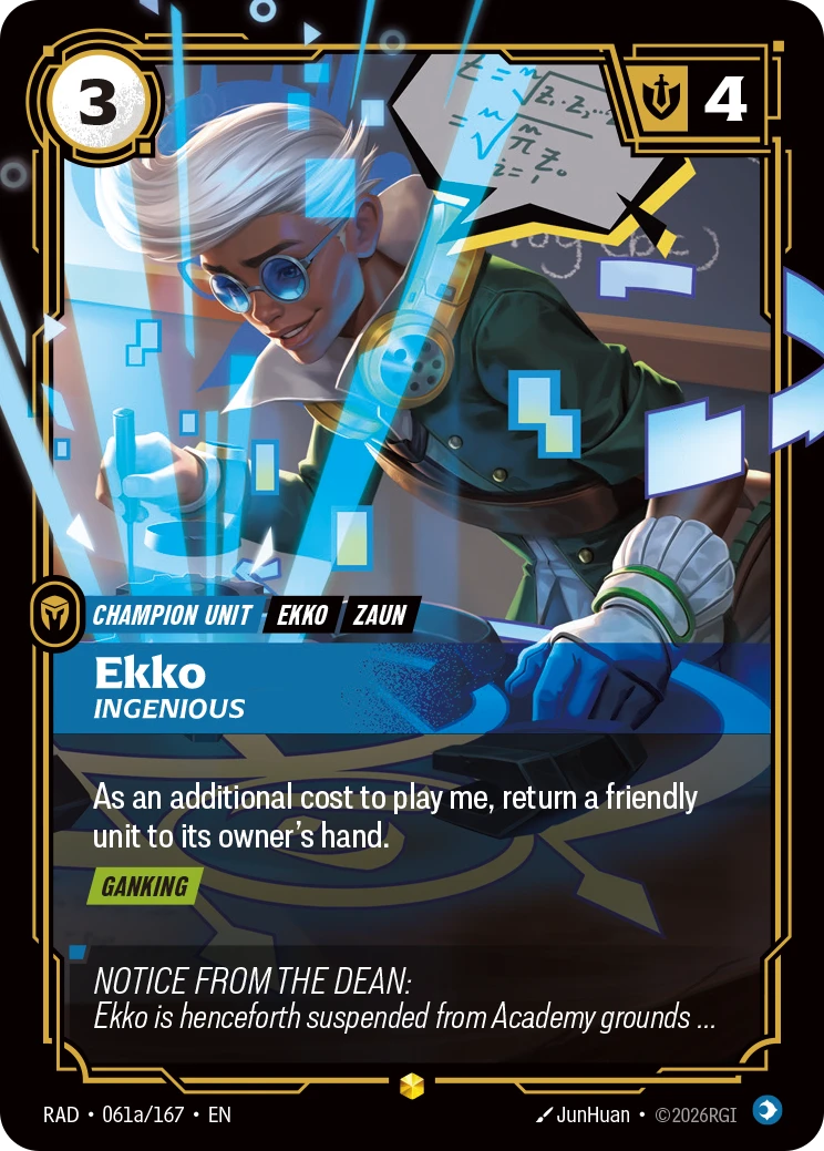 Ekko, Ingenious 영어 RAD-061a/167 대체 일러스트 원본