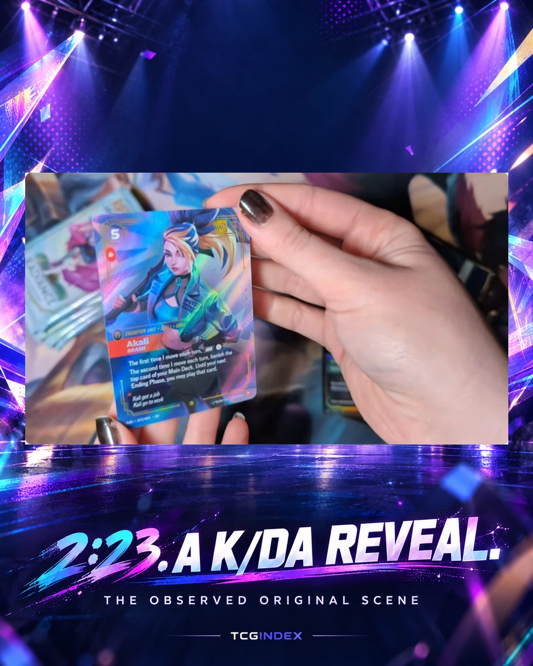 Observed 2:23 K/DA reveal