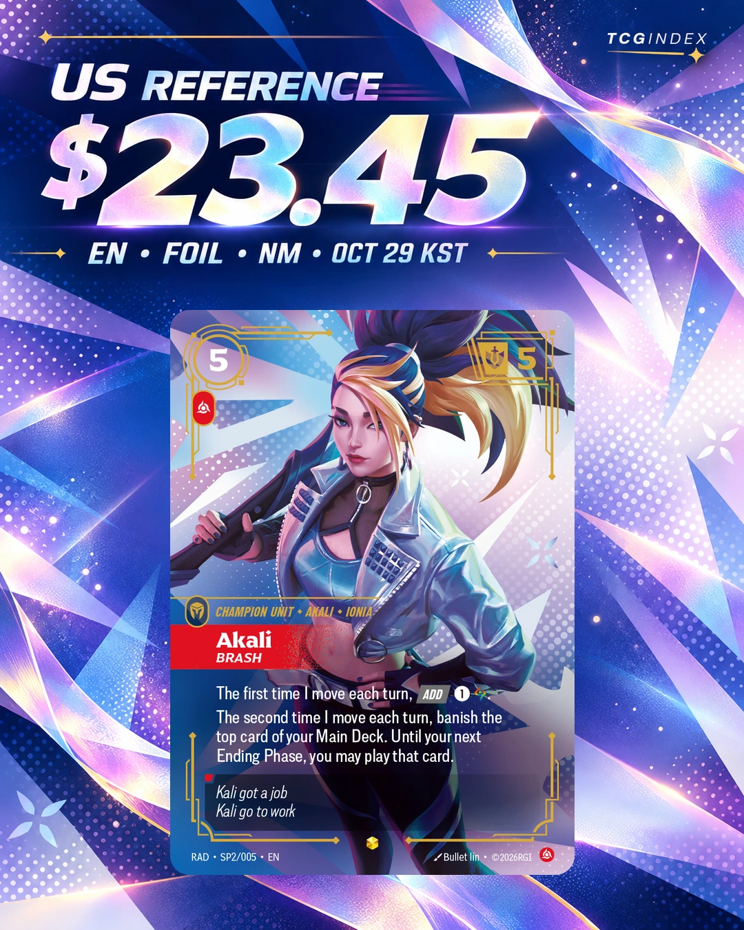 US NM foil reference $23.45