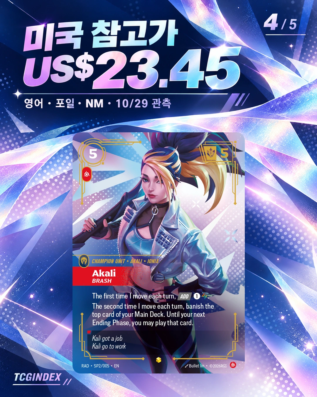 미국 NM·포일 참고가 US$23.45