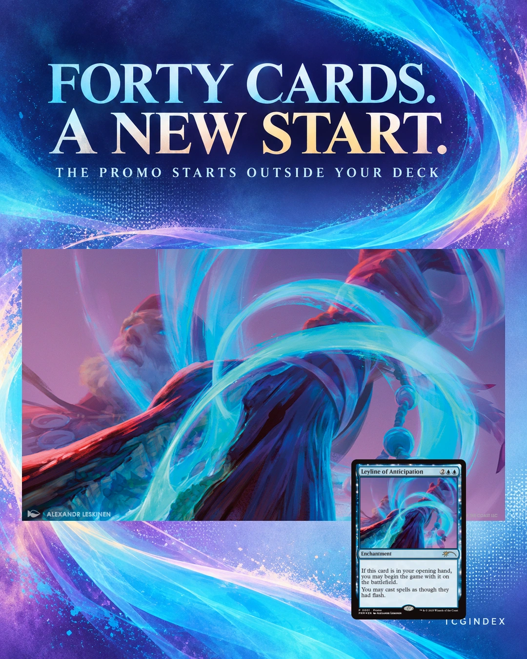 Forty cards, a new start