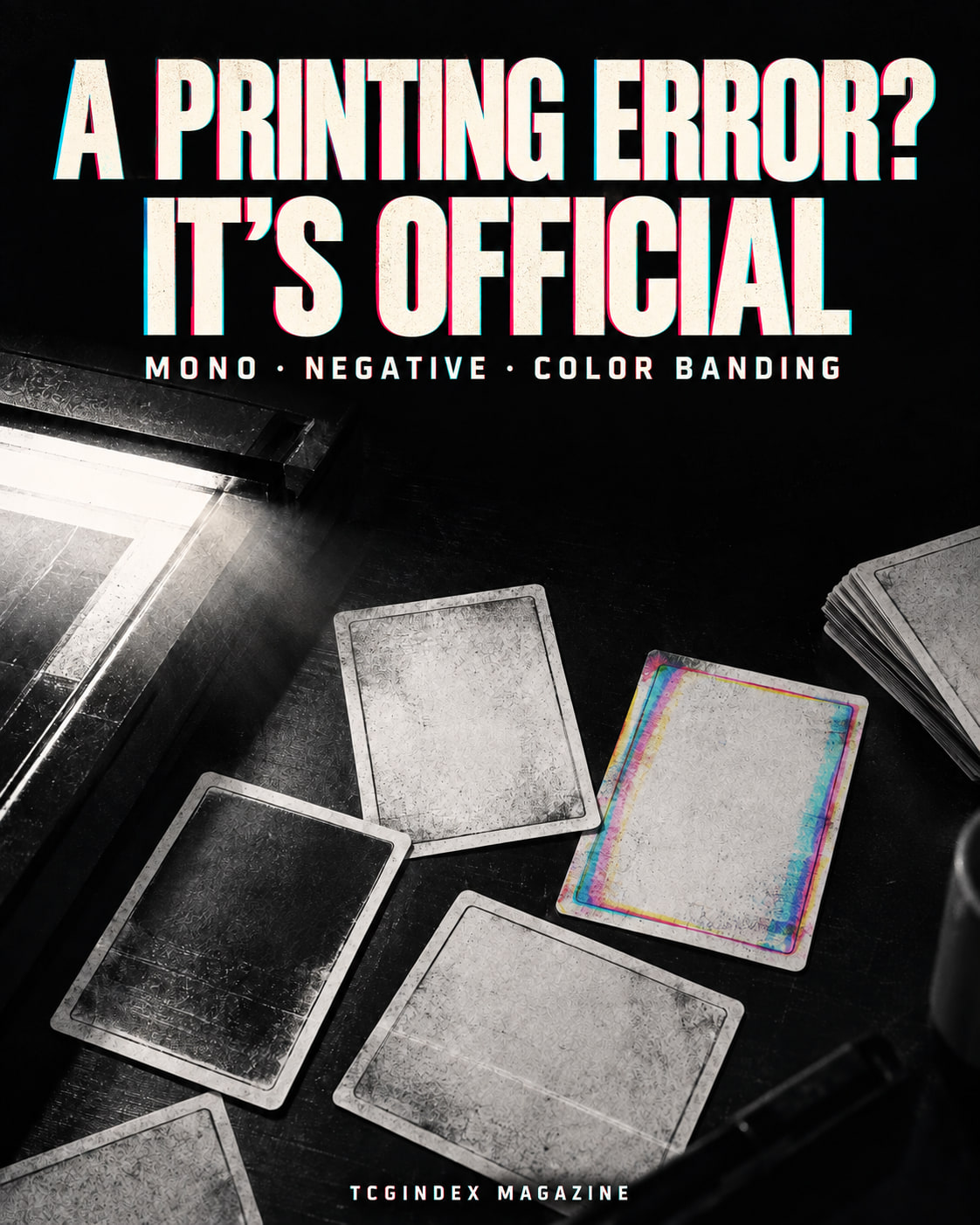 Concept illustration for Printing error—or official card? The Zeta Set story