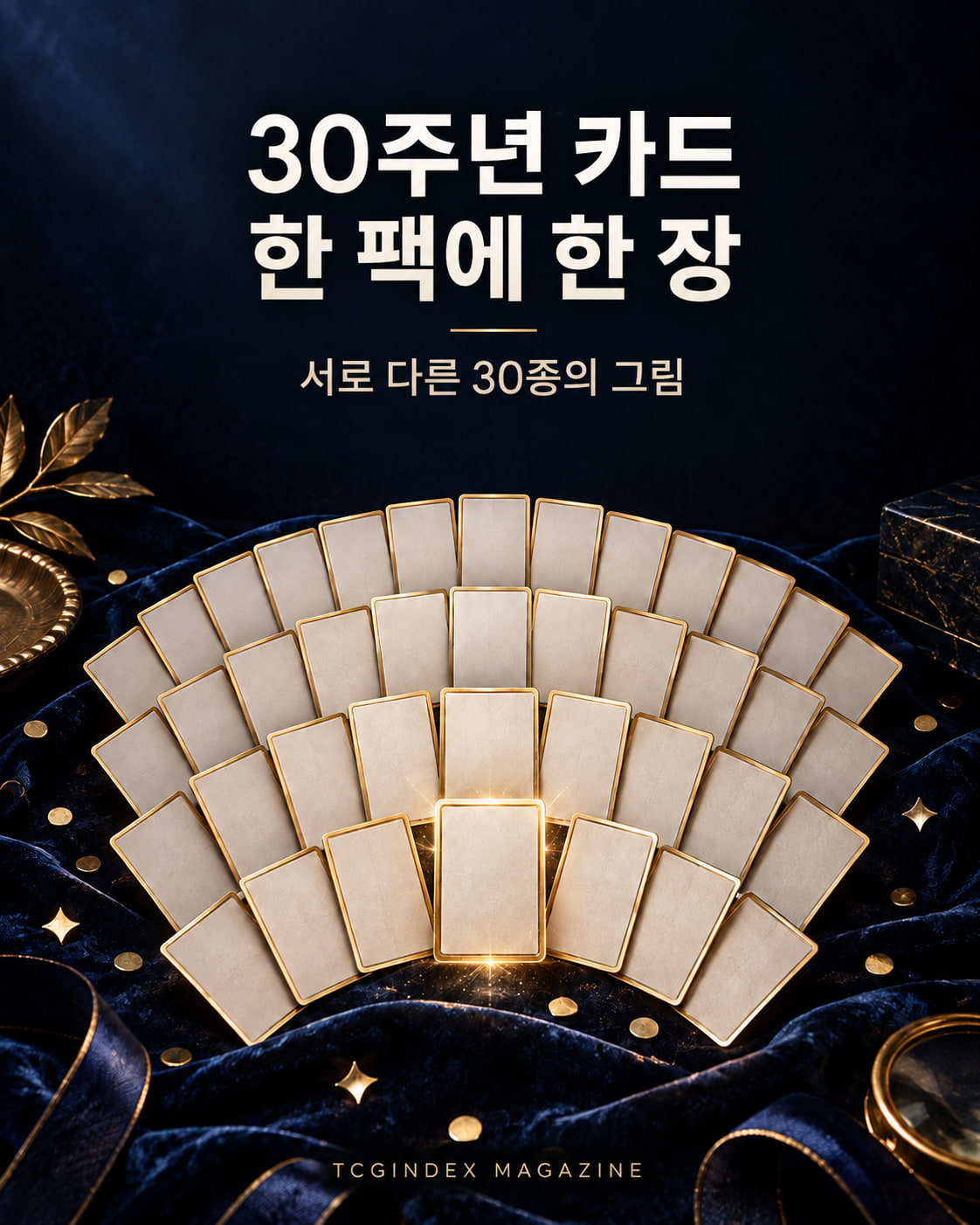 포켓몬 카드 30주년 세트 출시: 한 팩에 피카츄 한 장? 표지용 개념 일러스트
