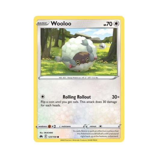 Pokemon TCG Wooloo C Crown Zenith (English Ver.)