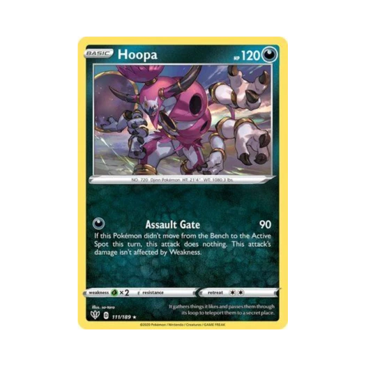 Pokemon TCG Hoopa RH Darkness Ablaze (English Ver.)