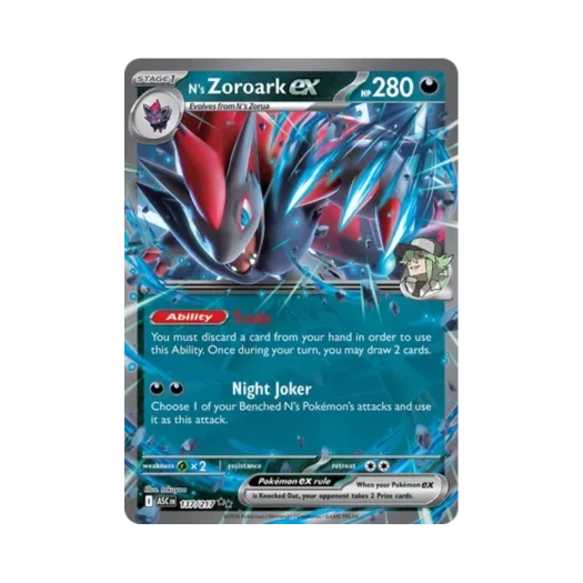 포켓몬 TCG N의 조로아크 ex DR 메가 에볼루션 어센드 히어로즈 (영문판)