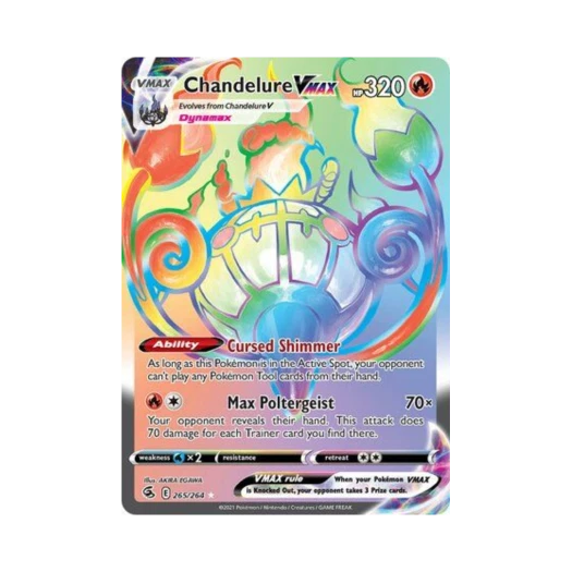 포켓몬 TCG 샹델라 VMAX RR 퓨전 스트라이크 (영문판)