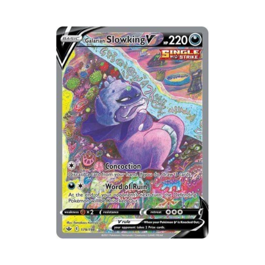 Pokemon TCG Galarian Slowking V RU Chilling Reign (English Ver.)