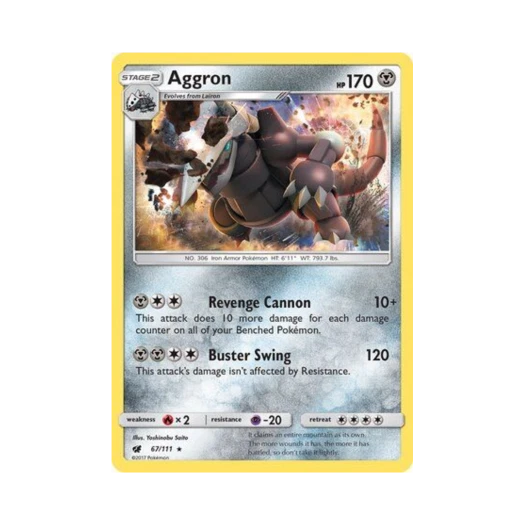 Pokemon TCG Aggron RH Crimson Invasion (English Ver.)
