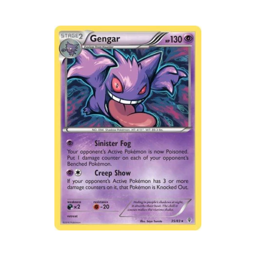Pokemon TCG Gengar RH Generations (English Ver.)