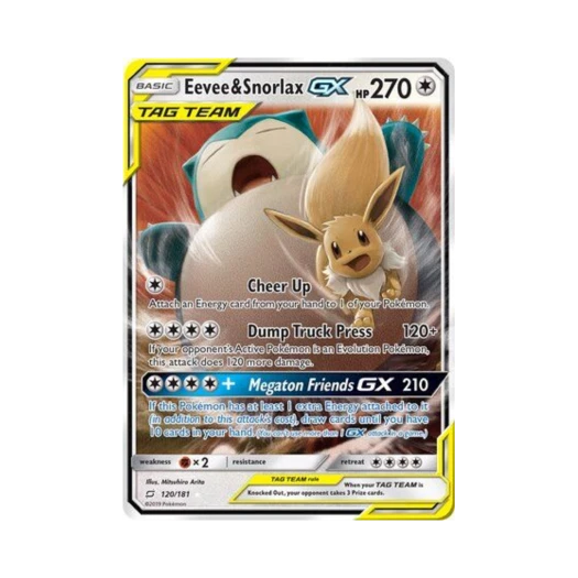 Pokemon TCG Eevee & Snorlax GX RHG Team Up (English Ver.)