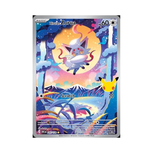 포켓몬 TCG 히스이 조로아 AR 30주년 기념 (영문판)