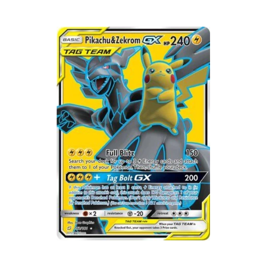 포켓몬 TCG 피카츄 & 제크로무 GX RU 팀업 (영문판)