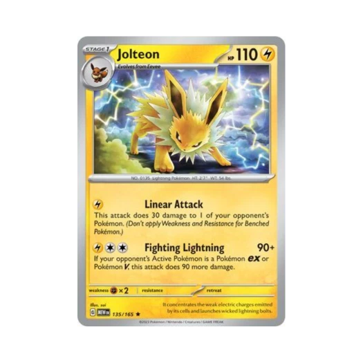 Pokemon TCG Jolteon R Scarlet & Violet 151 (English Ver.)