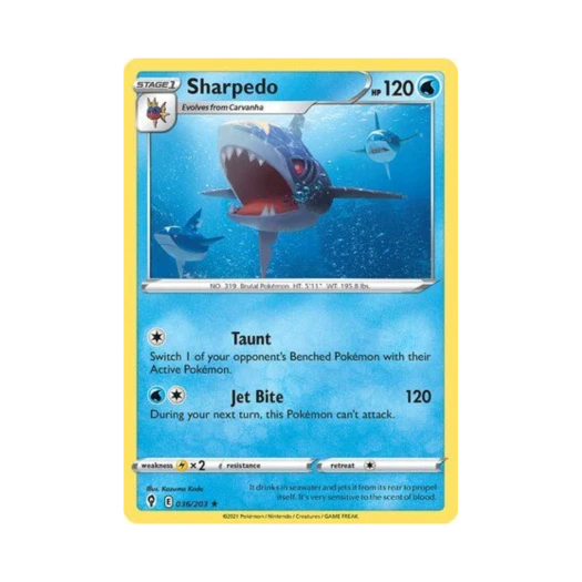 포켓몬 TCG 샤크니아 R 이볼빙 스카이즈 (영문판)