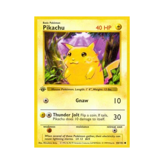 Pokemon TCG Pikachu C Base Set (English Ver.)