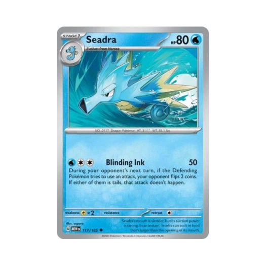 포켓몬 TCG 시드라 U 스칼렛 & 바이올렛 151 (영문판) 카드 이미지
