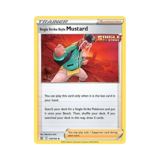 Pokemon TCG Single Strike Style Mustard U Battle Styles (English Ver.)