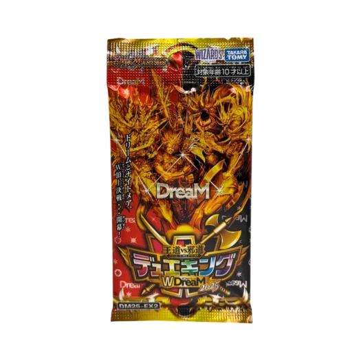 듀얼마스터즈 TCG 왕도 vs 사도 듀에킹 W드림 2025 팩 (9장/일어판) 상품 이미지