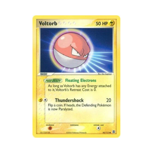 포켓몬 TCG 찌리리공 C EX 파이어레드 & 리프그린 (영문판)