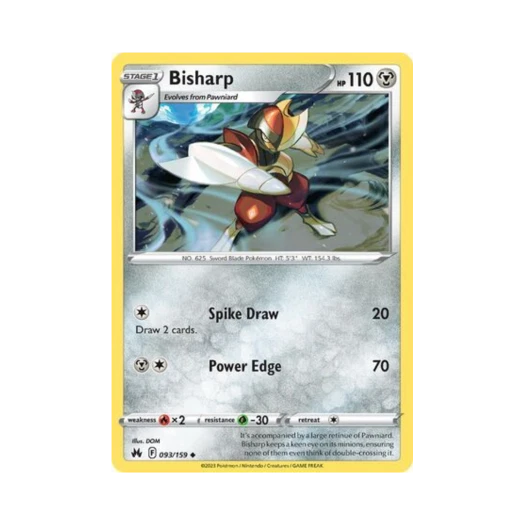Pokemon TCG Bisharp U Crown Zenith (English Ver.)