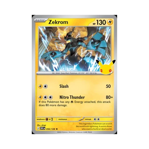 포켓몬 TCG 제크로무R 30주년 기념 (영문판)