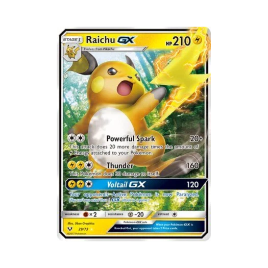 포켓몬 TCG 라이츄 GX RHG 샤이닝 레전즈 (영문판)