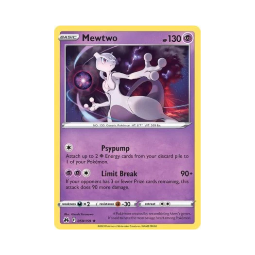포켓몬 TCG 뮤츠 R 크라운 제니스 (영문판)