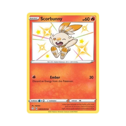 포켓몬 TCG 염버니 RS 샤이닝 페이츠 (영문판)