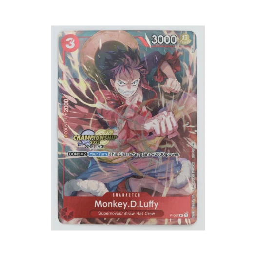 원피스 TCG 몽키 D. 루피 P P-006 프로모션 카드 챔피언쉽 2023 셀레브레이션 팩 (영문판) 상품 이미지