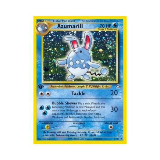 Pokemon TCG Azumarill RH Neo Genesis (English Ver.)