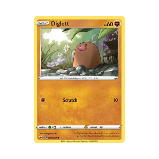 포켓몬 TCG 디그다 C 소드 & 실드 (영문판)