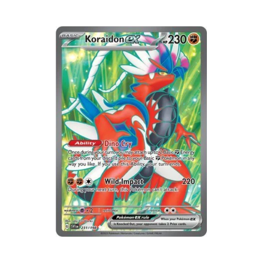 포켓몬 TCG 코라이돈 ex UR 스칼렛 & 바이올렛 (영문판)