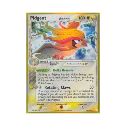 포켓몬 TCG 피죤투 RH EX 홀론 팬텀 (영문판)