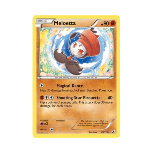포켓몬 TCG 메로엣타 R 레전더리 트레져스 (영문판)