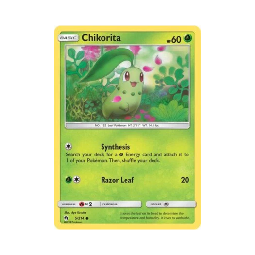 포켓몬 TCG 치코리타 C 로스트 썬더 (영문판)